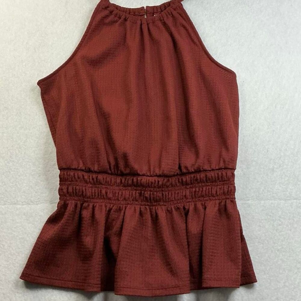 Nine-west Women's Brown and Burgundy Blouse